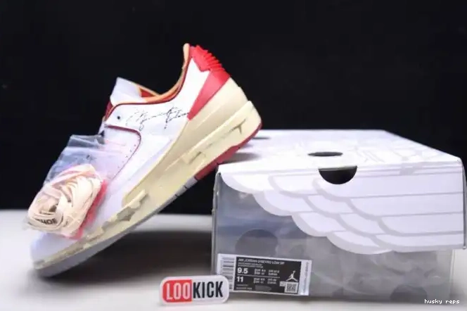 Rep Husky SP Jordan Red Off-White Low White Retro DJ4375-106 2 0604